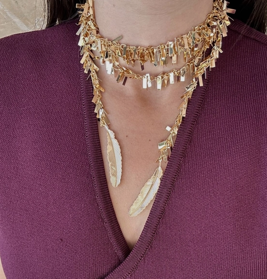 Sallantılı Uzun Marka Model Kolye