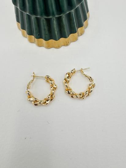 Burgu Halka Küpe - Özel Seri - Gold