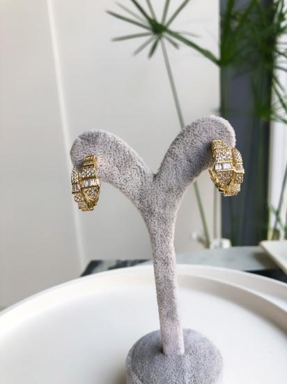 Yılan Model Küpe - Özel Seri - Gold