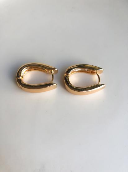 Bombeli Halka Küpe - Özel Seri - Gold