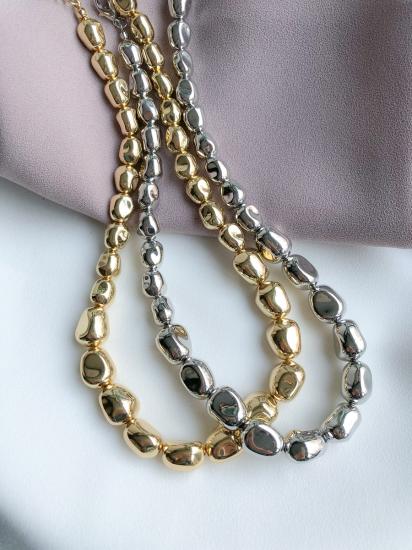 Marka Asimetrik Topçuk Kolye - Özel Seri - Gold