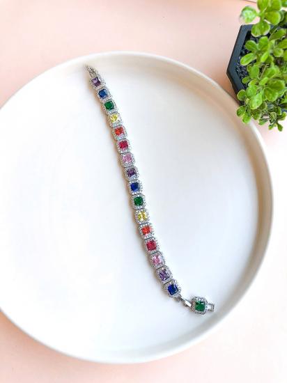 Renkli Baget Taşlı Bileklik - Özel seri 